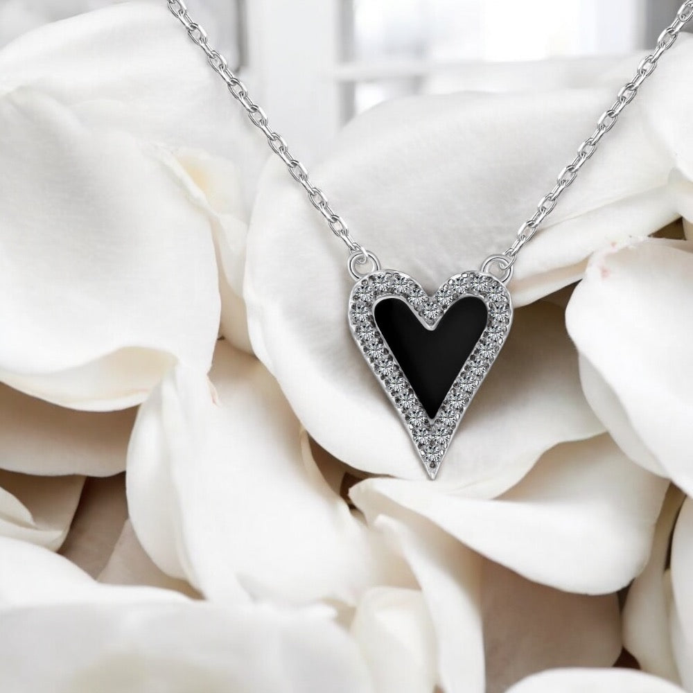Shimmering Heart Necklace