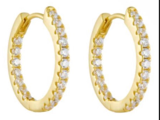 Double Pavé Hoops