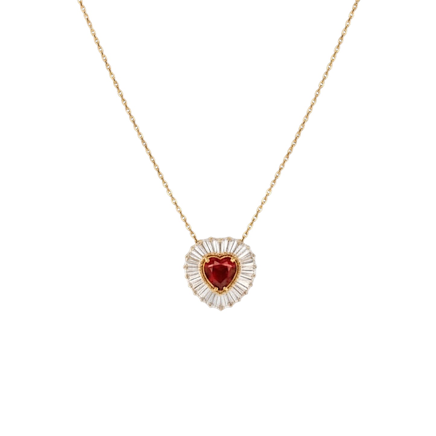 Red Heartburst Necklace