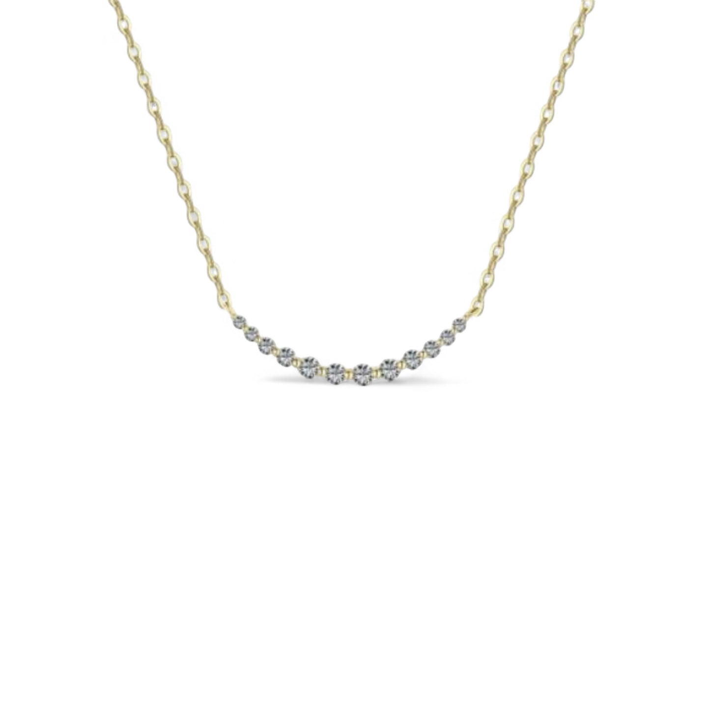 Shimmer Bar Pendant Necklace