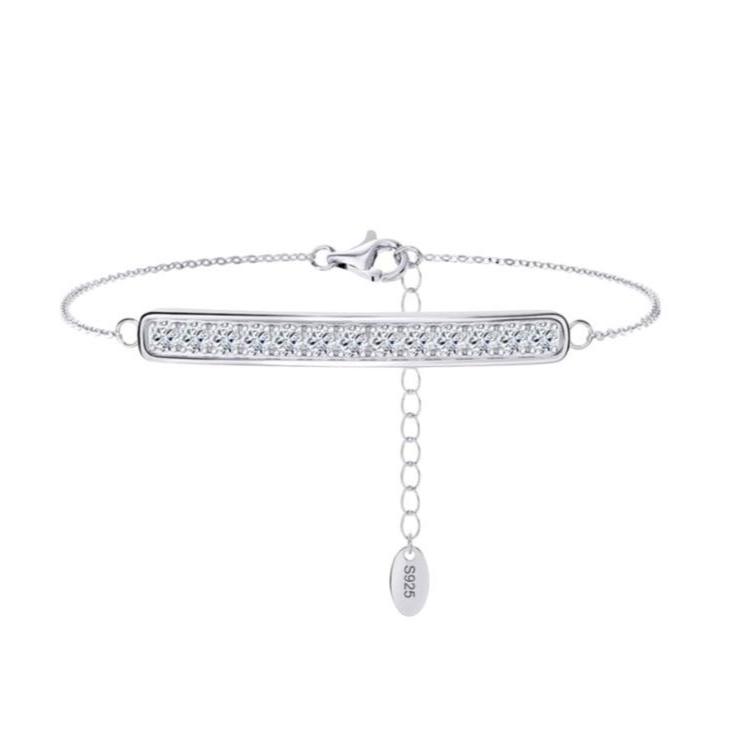 Sleek Pavé Bar Anklet