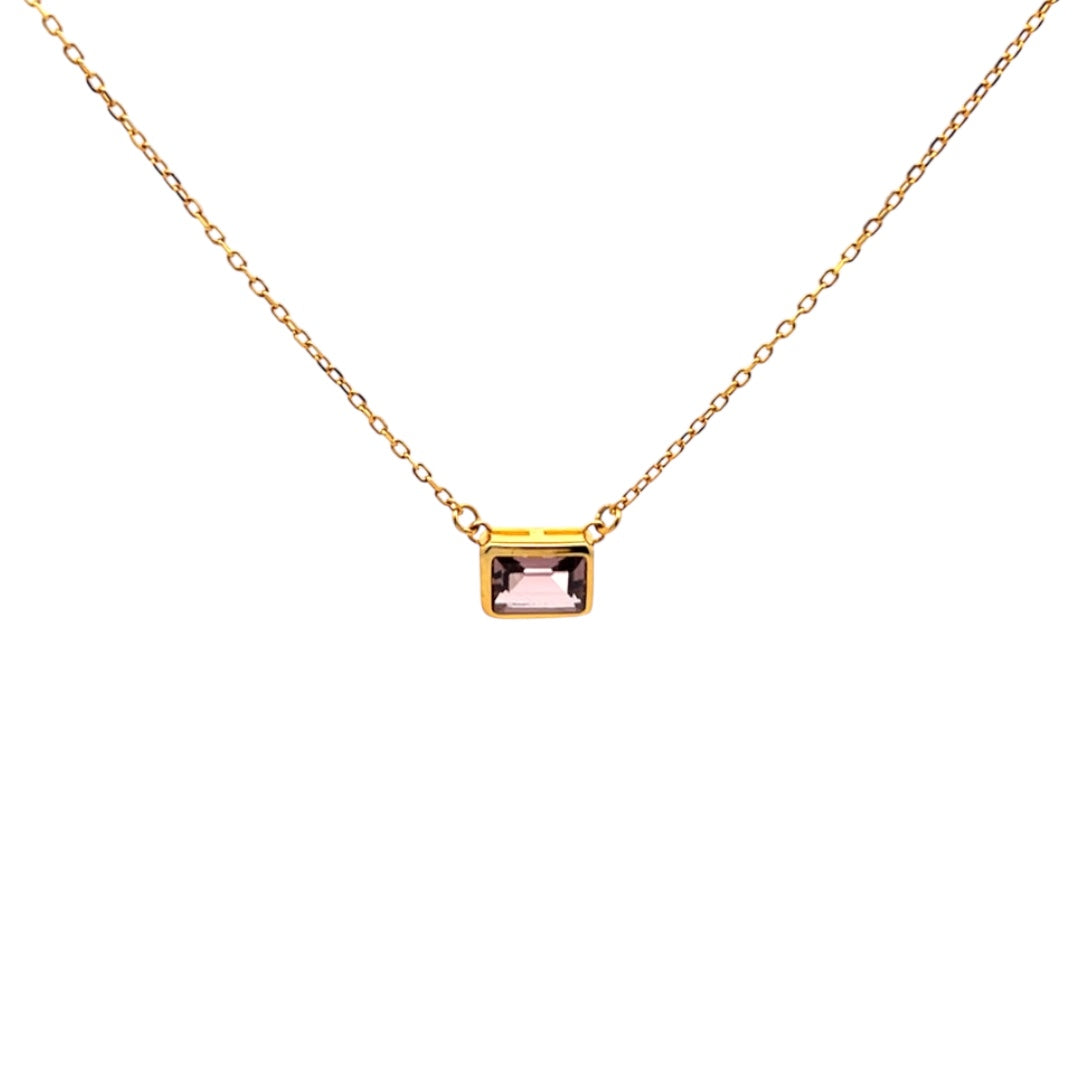 Rectangle Stone Necklace