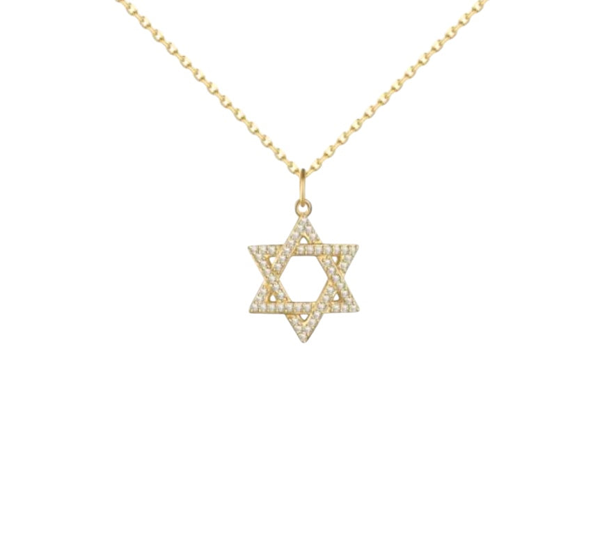 Pavé Magen David Necklace