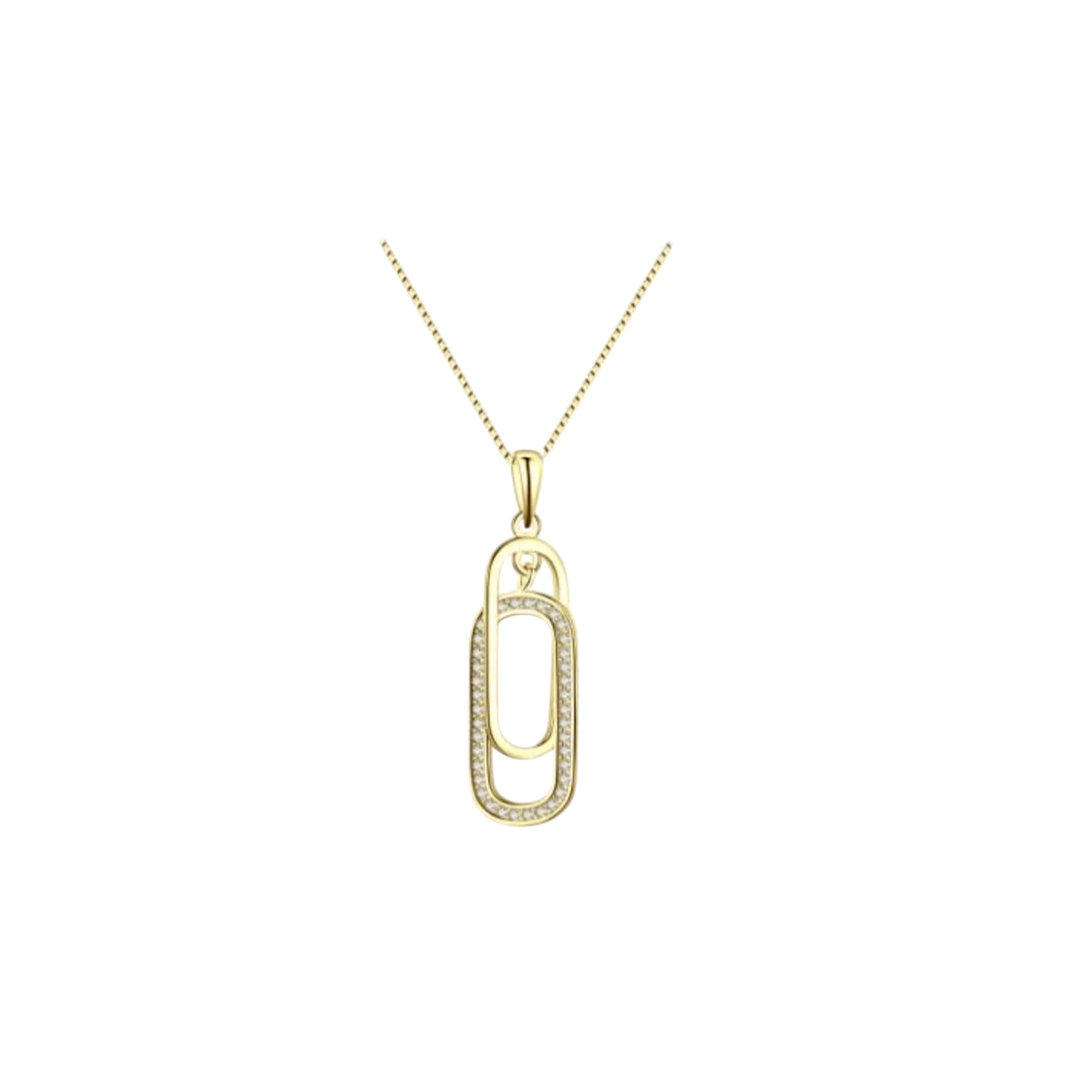Dual Link Pendant Necklace