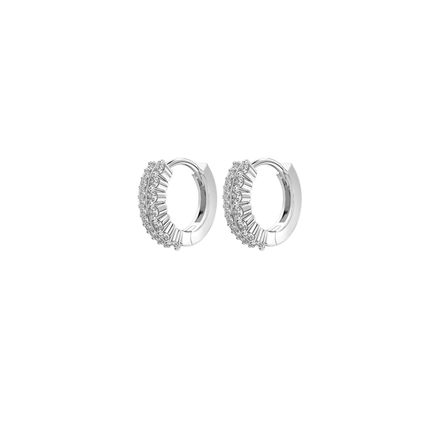 Double Row Hoop Earrings