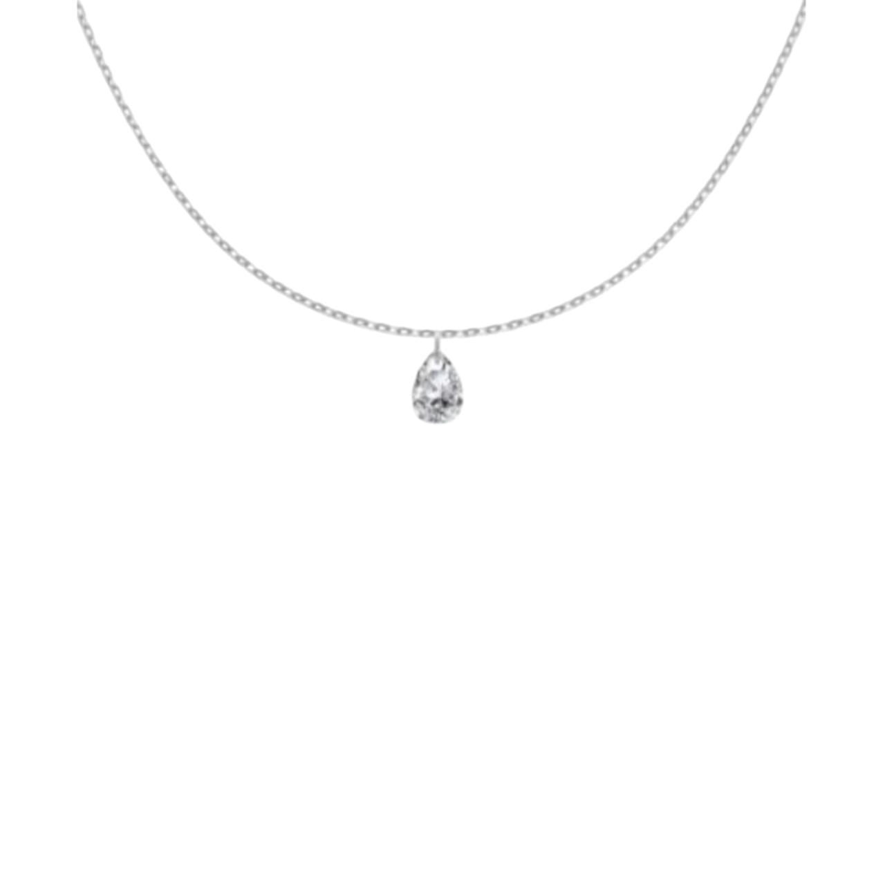 Pear Stone Pendant Necklace