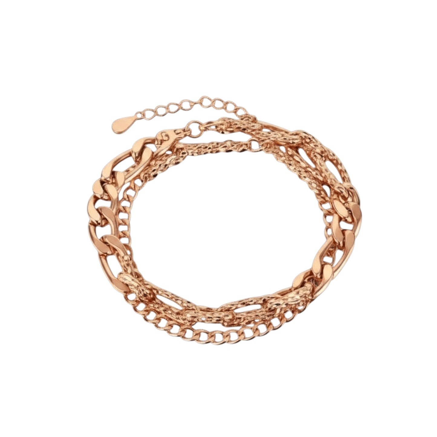 Rose Gold Multi-Chain Bracelet