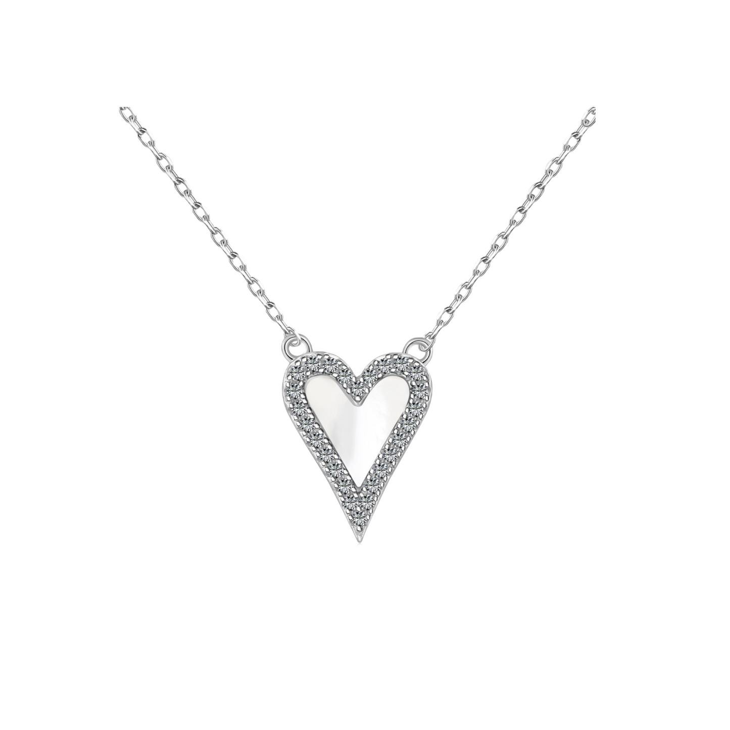 Shimmering Heart Necklace