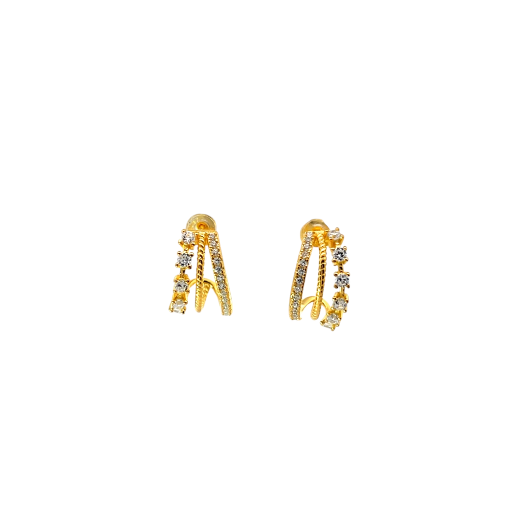 Curve Sparkle Earrings