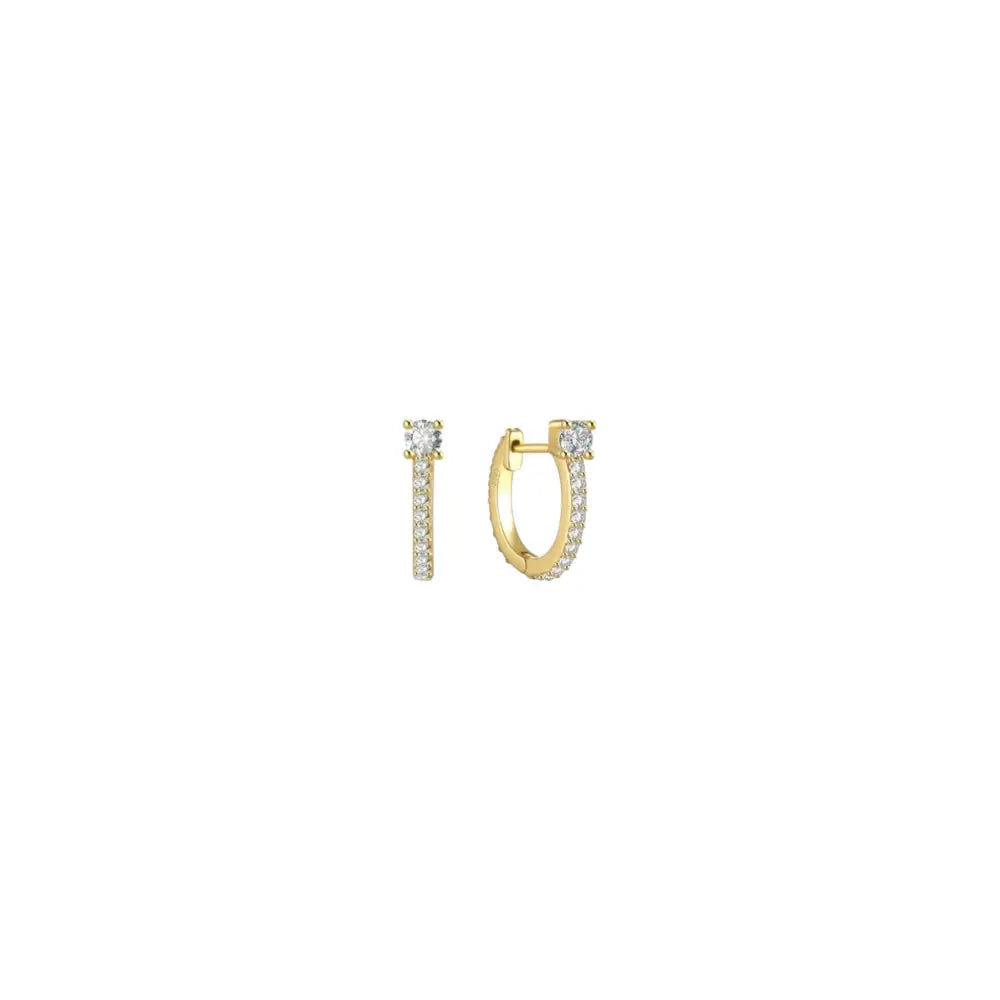 Classic Pavé Huggies Earrings