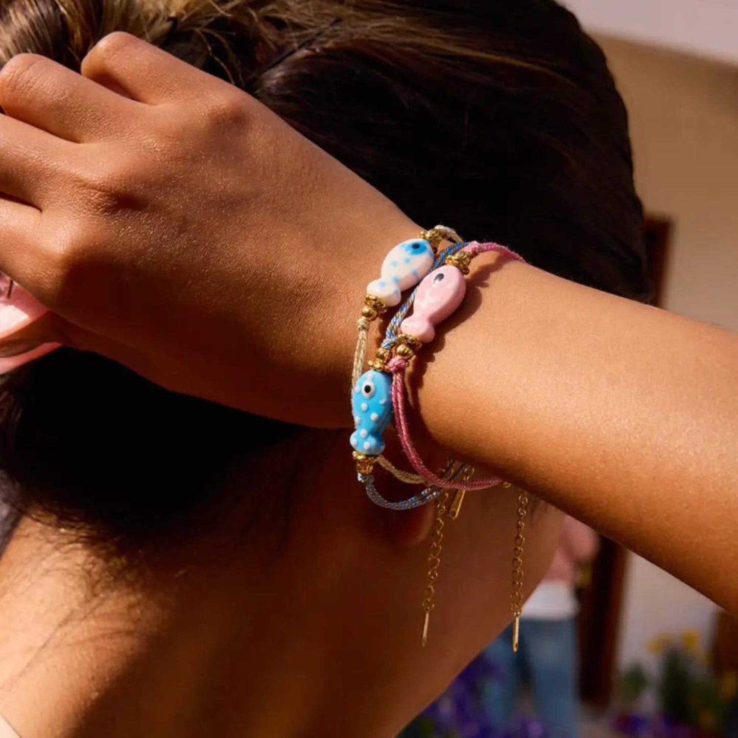 Colourful Fish Charm Bracelet Bracelets