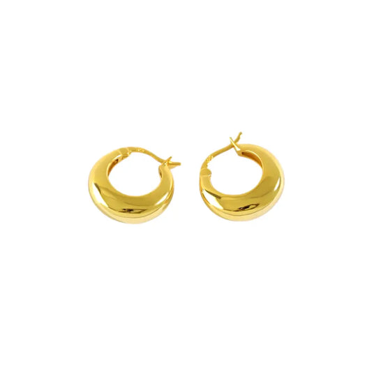 Gloss Dome Hoops Earrings