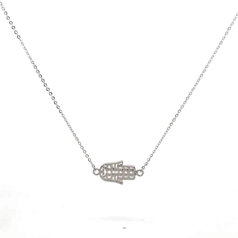 Hamsa Pendant Necklace Silver Necklaces