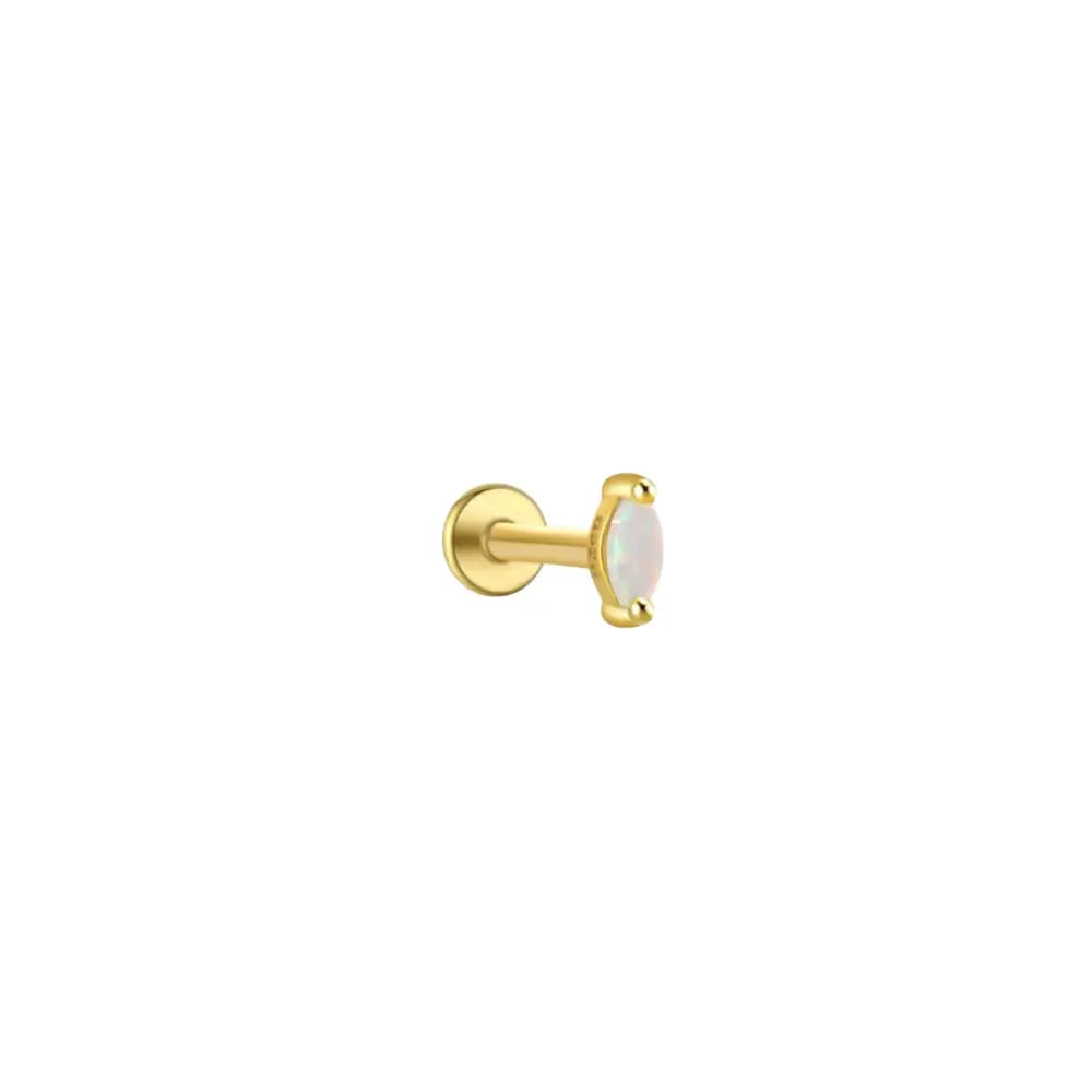 Iridescent Gleam Helix Stud Earrings