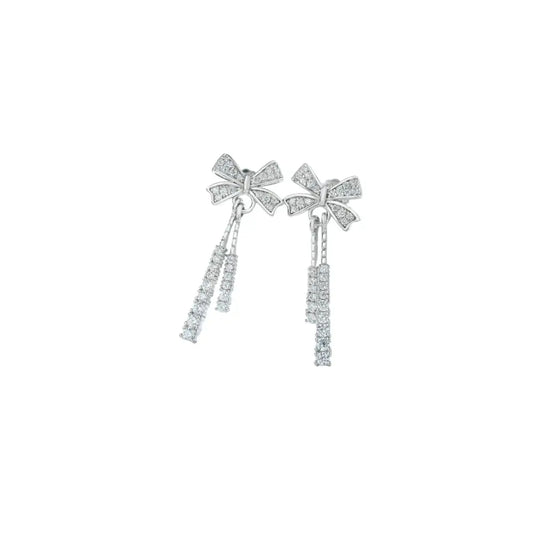 Radiant Bow Drop Earrings Earrings