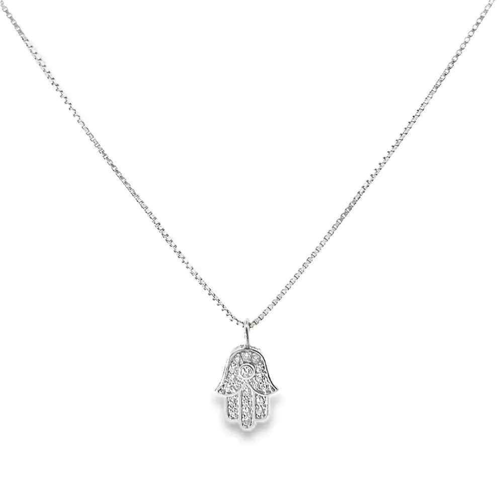 Silver Hamsa Pendant Pendants