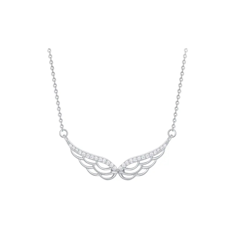 Wing Pavé Pendant Necklace Necklaces