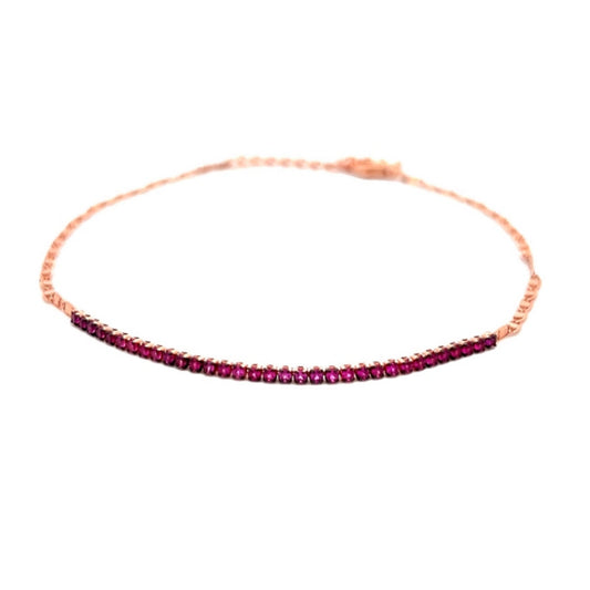 Pink Sparkle Anklet