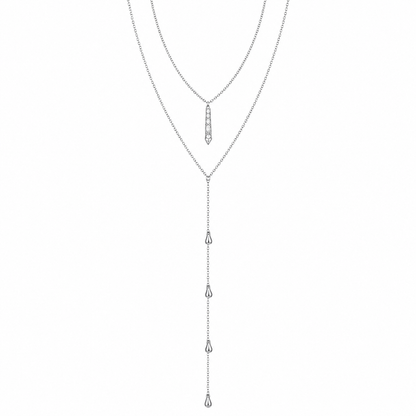 Cascading Drop Y Necklace