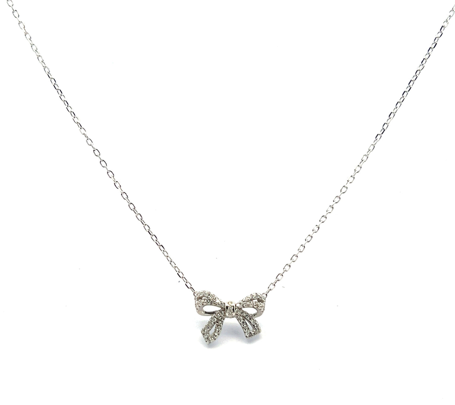 Sparkling Bow Necklace