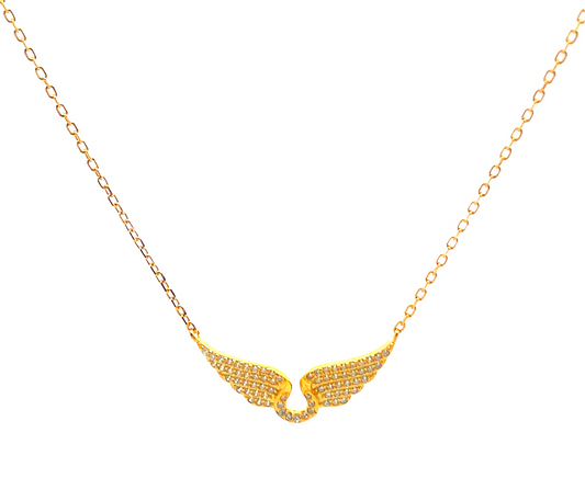 Gold Angel Wings Necklace