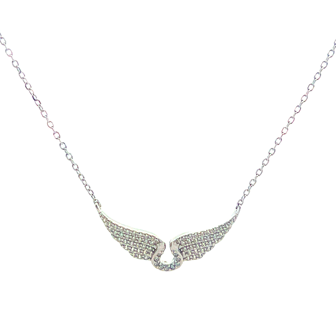 Silver Angel Wing Necklace