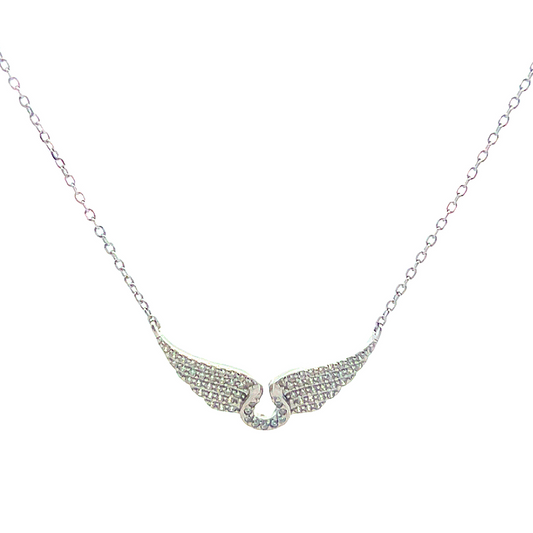 Silver Angel Wing Necklace