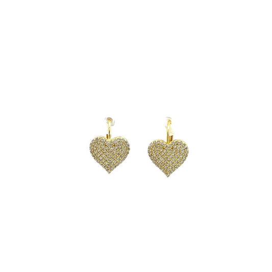 Gold Heart Earrings