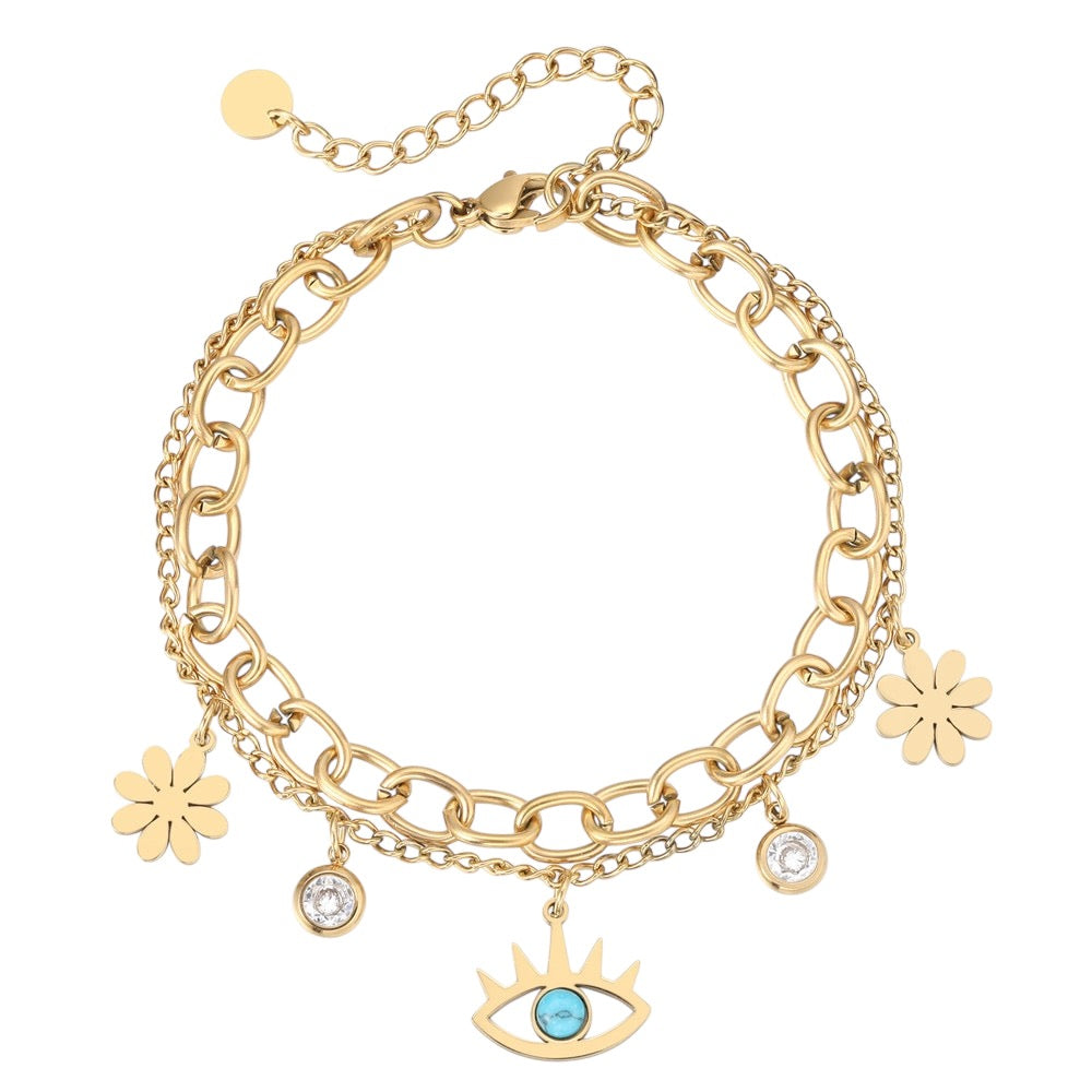 Golden Charm Bracelet