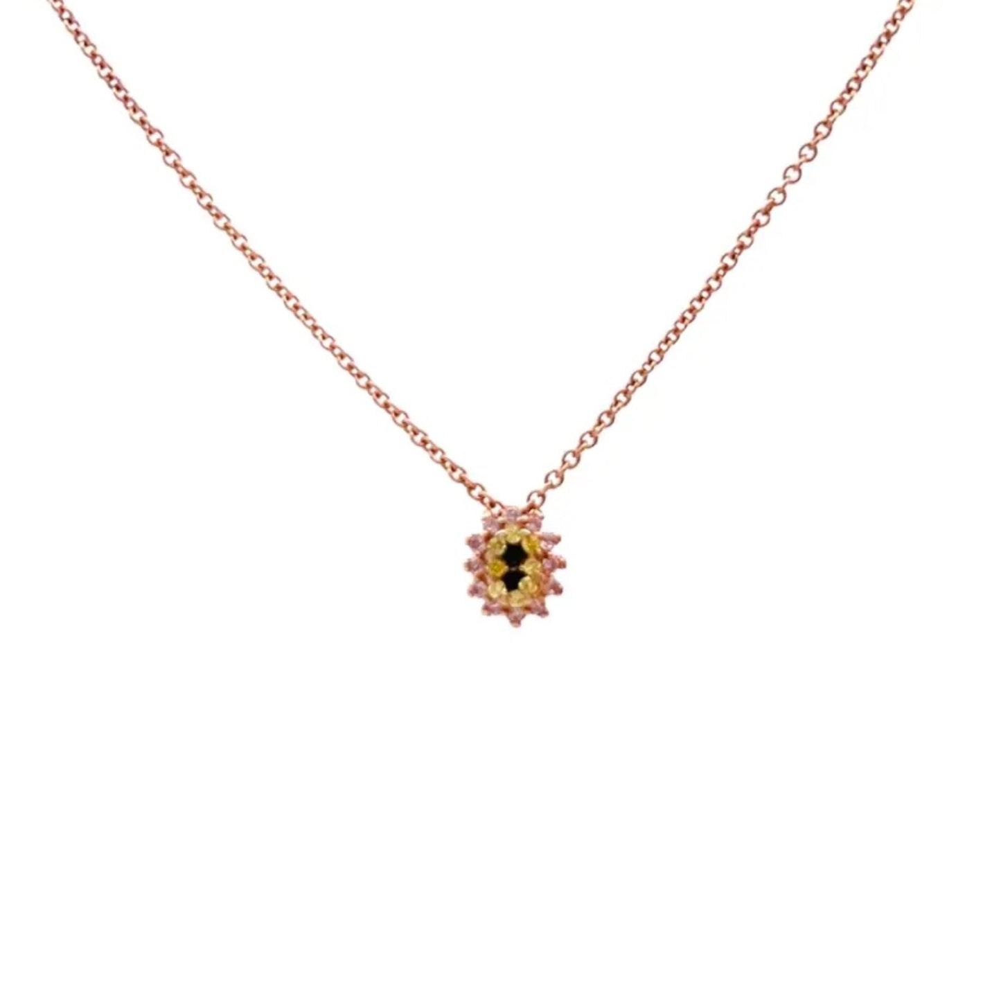 Trio Sparkle Cluster Necklace