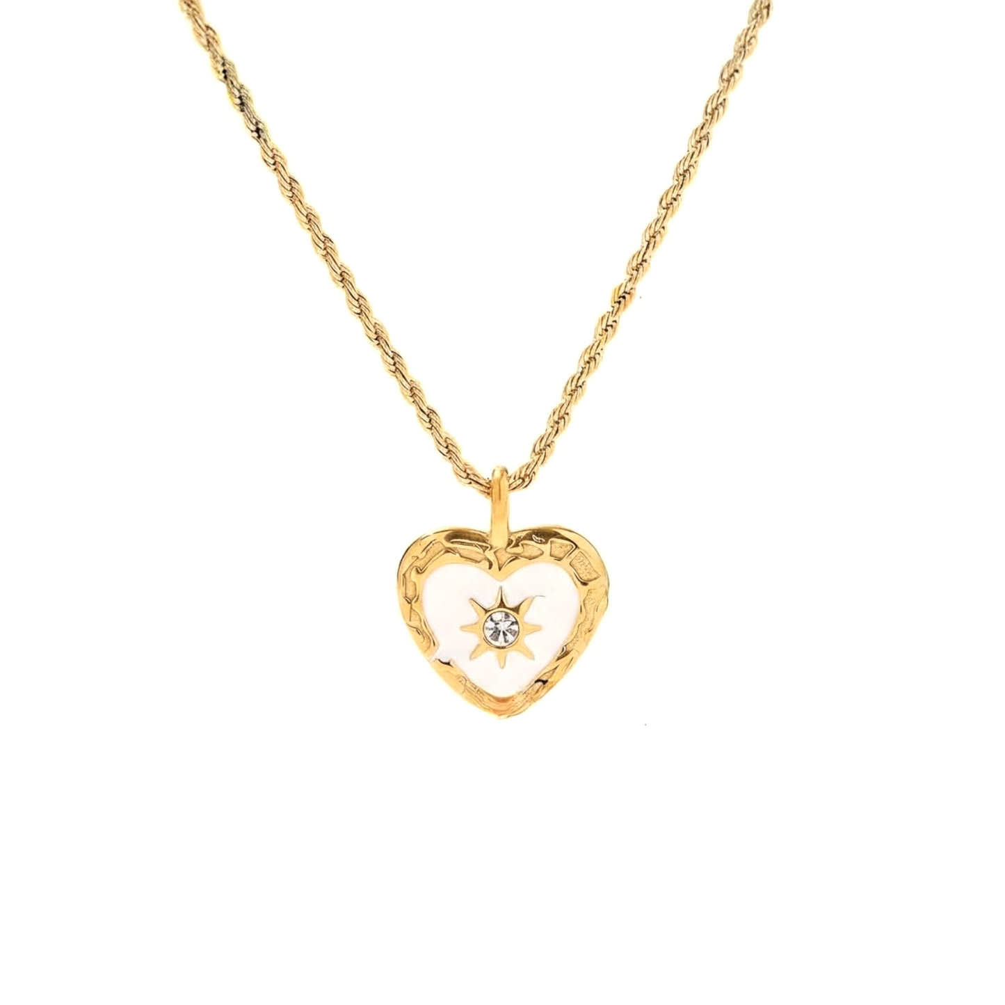 Sunburst Heart Necklace