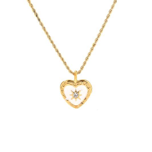 Sunburst Heart Necklace