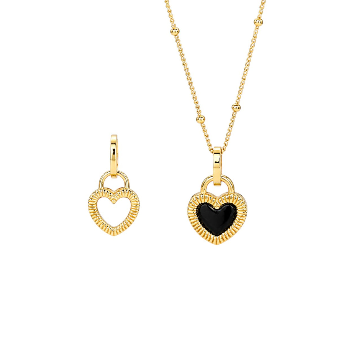 Reversible Heart Necklace