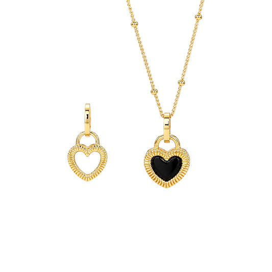Reversible Heart Necklace