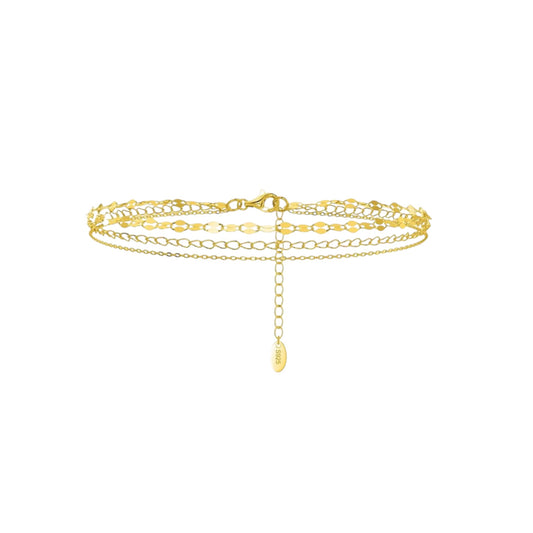 Multi-Strand Gold Anklet