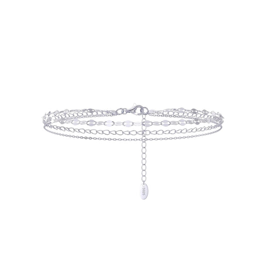 Multi-Strand Silver Anklet