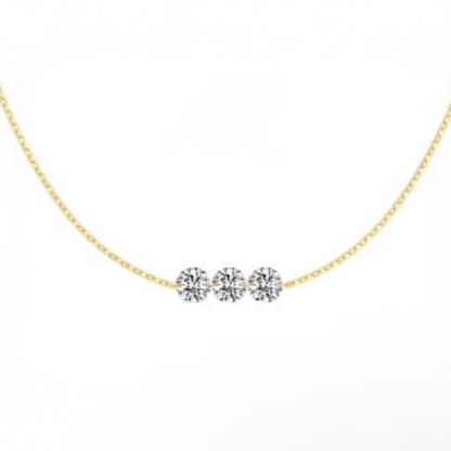 Triple Stone Necklace