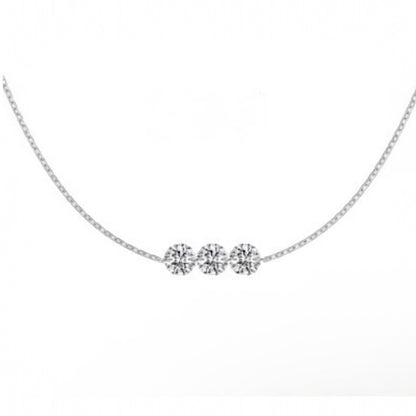 Triple Stone Necklace