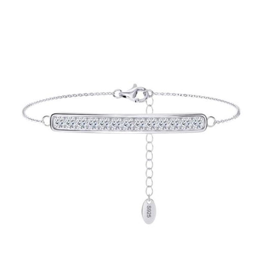 Silver Bar Anklet