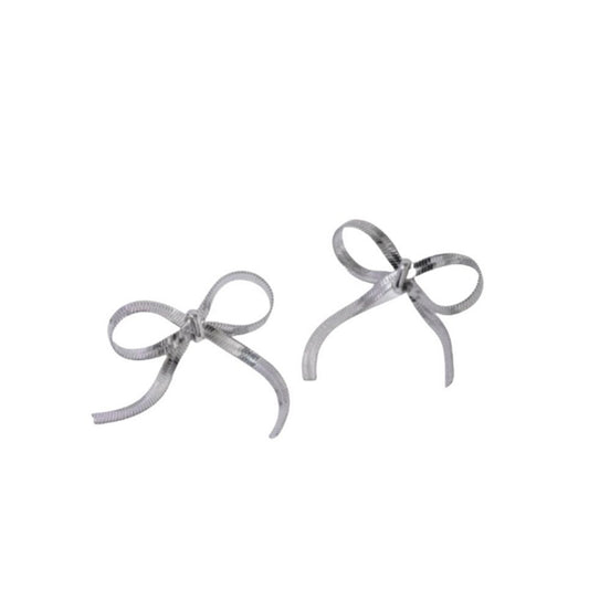 Silver Bow Beauty Earrings