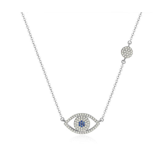 Evil Eye Necklace - Silver