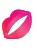 Sparkling Lip Kiss Necklace
