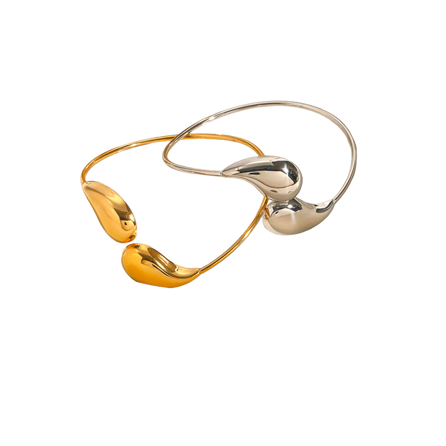 Golden Teardrop Bangle