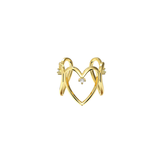 Heart Embrace  Ring