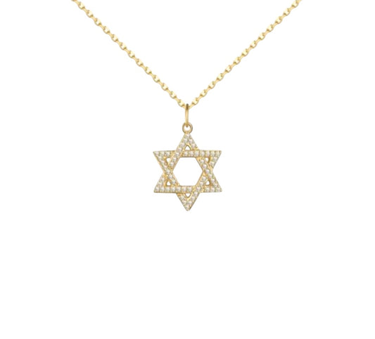 Pavé Magen David Necklace