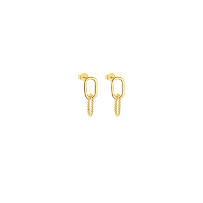 Oval Interlinked Earrings