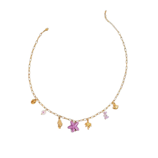 Lilac Shoreline Necklace