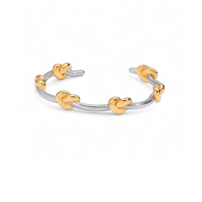 Two Tone Multi Knot Bracelet