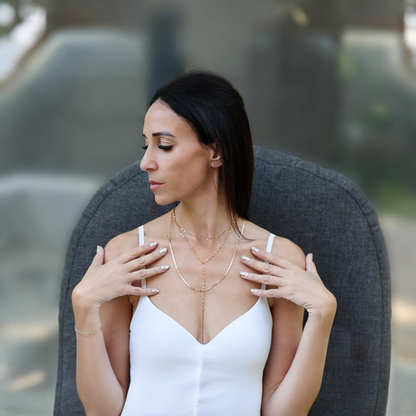 Gold Layered Y Necklace