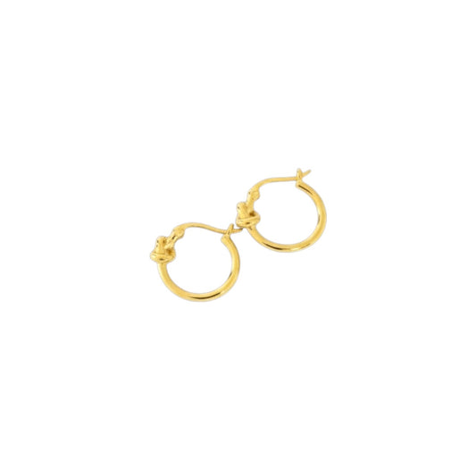 Knot Detail Hoop Earrings